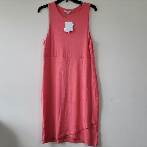 Athleta La Palma Womens Modal Stretch Dress Coral size Medium - Picture 4 of 7
